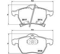 BREMBO P 59 048 Kit pastiglie freni