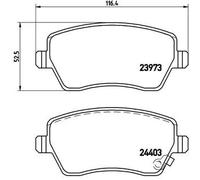 Pastiglie freno P 59 050 BREMBO per OPEL SUZUKI