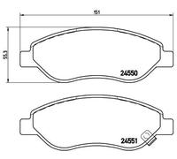 Brembo Kit Pastiglie Freno P59053