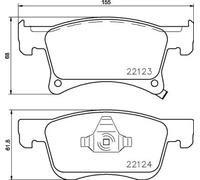Pastiglie freno P 59 083 BREMBO per OPEL ADAM CORSA E CORSA E Furgone/hatchback
