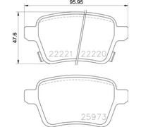 PASTIGLIE FRENO POSTERIORI BREMBO Opel Adam Corsa E 1.2 1.4 LPG 1.3 CDTi