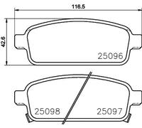 Brembo P 59 087 - Pastiglia Freno - Posteriore