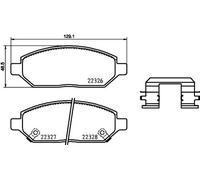 RIDEX Kit pastiglie freni Anteriore per OPEL Karl (C16) per VAUXHALL Viva (C16)