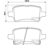 Pastiglie freno P 59 090 BREMBO per OPEL ASTRA K AMPERA-E ASTRA K Sports Tourer