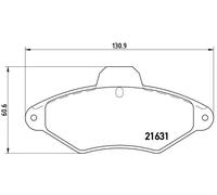 Brembo P 61 052 - Pastiglia Freno - Anteriore