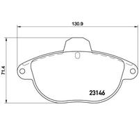 BREMBO P 61 055 Kit pastiglie freni