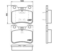 BREMBO P 61 059 Kit pastiglie freni