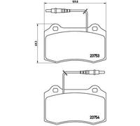 Brembo P 61 064 - Pastiglia Freno - Anteriore