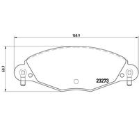 Brembo P 61 072 - Pastiglia Freno - Anteriore