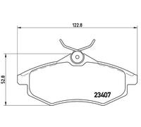 Brembo P 61 074 - Pastiglia Freno - Anteriore