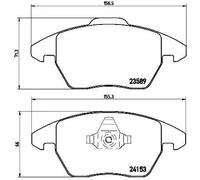 Pastiglie freno P 61 076 BREMBO per VW AUDI PEUGEOT CITROËN SEAT