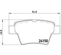 Brembo P 61 080 - Pastiglia Freno - Posteriore
