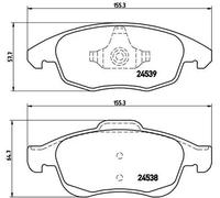 Brembo P 61 083 - Pastiglia Freno - Anteriore