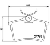 Pastiglie freno P 61 084 BREMBO per PEUGEOT CITROËN