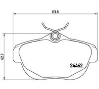 BREMBO P 61 087 Kit pastiglie freni