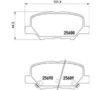 Brembo P 61 111 - Pastiglia Freno - Posteriore