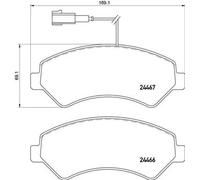 Brembo P 61 118 - Pastiglia Freno - Anteriore