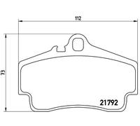 BREMBO P 65 008 Kit pastiglie freni