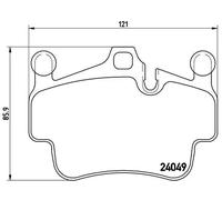 Brembo P 65 014 - Pastiglia Freno - Anteriore e Posteriore
