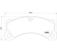 Brembo Kit Pastiglie Freno P65026