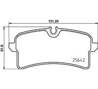 Pastiglie freno Brembo P 65 040, posteriore. Set di 4