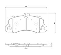 BREMBO P 65 043X Kit pastiglie freni