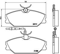 Pastiglie freno P 68 014 BREMBO per RENAULT 25 SAFRANE I LAGUNA I MEGANE I Coach