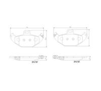 Pastiglie freno P 68 021 BREMBO per RENAULT LAGUNA I Grandtour LAGUNA I