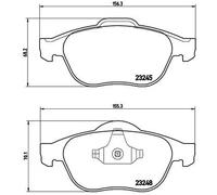 Pastiglie freno P 68 032 BREMBO per RENAULT LAGUNA II Grandtour VEL SATIS