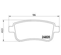 PASTIGLIE FRENO POSTERIORI RENAULT MEGANE SCENIC FLUENCE 1.5 1.6 PF1075