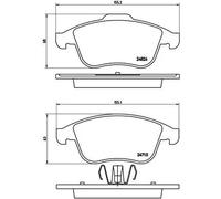 Brembo P 68 047 - Pastiglia Freno - Anteriore