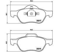 Pastiglie freno P 68 048 BREMBO per RENAULT MEGANE II SCÉNIC II GRAND SCÉNIC II