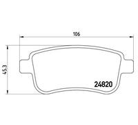 Pastiglie freno P 68 054 BREMBO