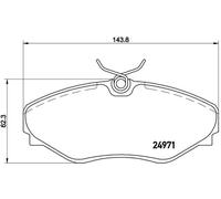Brembo P 68 055 - Pastiglia Freno - Anteriore