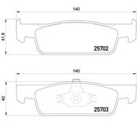 Pastiglie freno P 68 059 BREMBO per RENAULT DACIA SMART