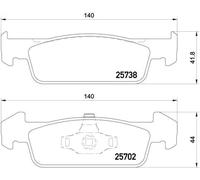 Pastiglie freno P 68 060 BREMBO per DACIA RENAULT