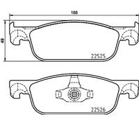 Pastiglie freno P 68 065 BREMBO per RENAULT DACIA