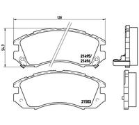 BREMBO P 78 004 Kit pastiglie freni