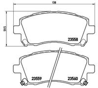 BREMBO Kit pastiglie freno, Freno a disco P78010X
