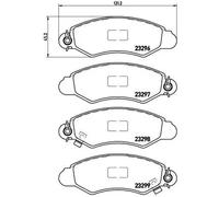 Pastiglie freno P 78 012 BREMBO per SUZUKI SUBARU