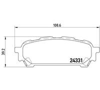 P78014 Kit pastiglie freno Brembo Post