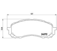 BREMBO P 78 015 Kit pastiglie freni