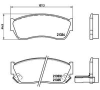 Pastiglie freno P 79 005 BREMBO per SUZUKI GEO TATA SUBARU