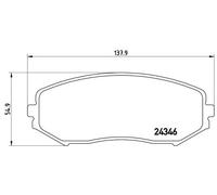 Brembo P 79 018 - Pastiglia Freno - Anteriore