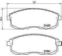 Pastiglie freno P 79 030 BREMBO per SUZUKI SX4