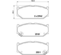 Pastiglie freno P 79 031 BREMBO per SUZUKI SWIFT IV SWIFT III