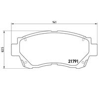 BREMBO P 83 027 Kit pastiglie freni