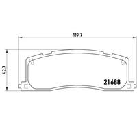 Brembo P 83 030 - Pastiglia Freno - Posteriore