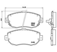 Brembo P 83 037 - Pastiglia Freno - Anteriore