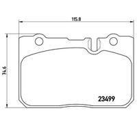 Brembo P 83 039 - Pastiglia Freno - Anteriore